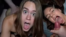 Play Babes with small pussies licking each other in paradise