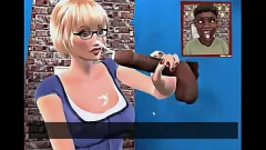 Abspielen BBC Gloryhole Handjob: Interracial Lehrer-Schüler-Begegnung im Erwachsenenspiel
