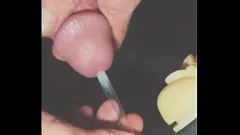 Oynat Big Dick Mantar Bukkake: Sıcak cum'umu bir cam samandan yutuyor