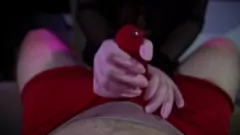 Play Blonde College Wife's Handjob Makes Him Cum in Underwear