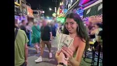 Play Street Pickup Teen Katty West Takes Cash for Hard Anal and Facial