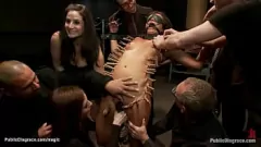 Abspielen Öffentliche Schande: gebundene und Bande knallte Babe Cece Stone